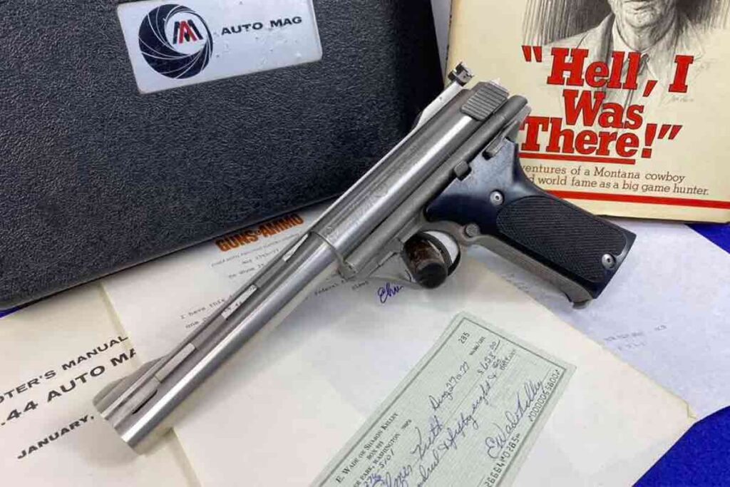 TDE AutoMag .44 AMP Once Owned by Elmer Keith - Collectors Elite Auctions - 10 Historically Significant Handguns in the Latest Collectors Elite Auction | May 2026 Collection