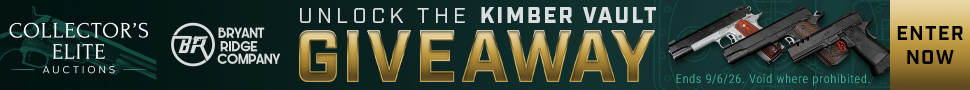 Collector's Elite Auctions + Bryant Ridge: Unlock the Kimber Vault Giveaway - Enter Now